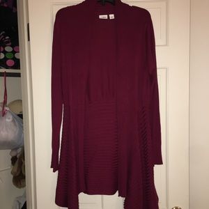 Burgundy Cardigan